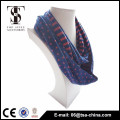 Hot hijab sexy women dark blue and orange 30*156 loop scarf